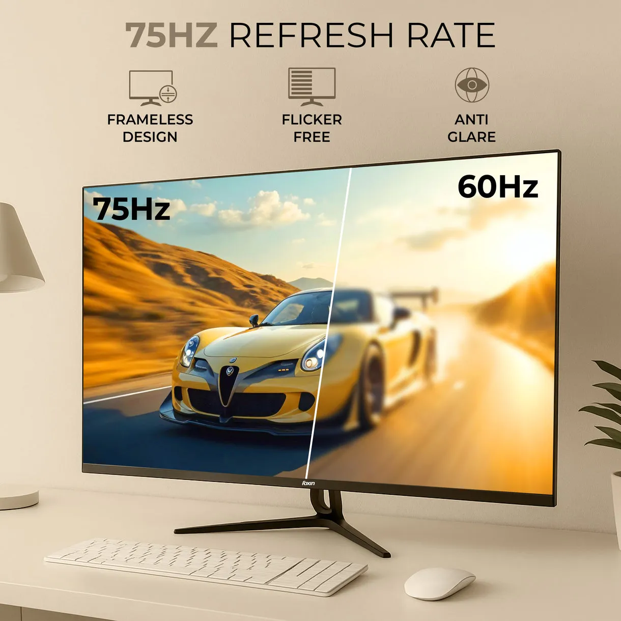Foxin LED Monitor 32" IPS FHD 75Hz with HDMI | VGA | Speaker (Elite 32) view 4